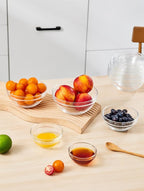 Sweejar 3 inch Small Glass Dipping Bowls set, 3 oz Dipping Sauce Bowls/Dishes, Mini Sauce Bowls for Ketchup, Soy, BBQ, Sushi, Party, 9 pack