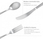 Windsor Silverware Set, 30 Piece Forged Flatware Cutlery Premium Stainless Steel, Service for 6, for Kitchen, Home, Wedding, Party, Mirror Polished Dishwasher Safe. (Silver Polish)