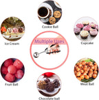 Large Cookie Scoop, Cookie Dough Scoop, 3 Tablespoons/ 45 ml/ 1.5 oz, Spring-Loaded Ice Cream Scoop, 18/8 Stainless Steel, Comfortable Grip