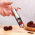 Red Dates Corer Jujube Pitter Cherry Olive Corer Stainless Steel Fruit Core Remover Seed Push Out Tool Vegetable Tools Kitchen Gadgets