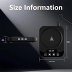 Mug Warmer with Smart Mug Warmer for Coffee/Tea, Auto Shut-Off, 9-Temp Settings & Timer, Candle Warmer Plate, Digital Touch Display