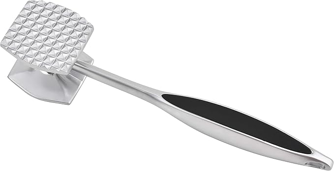 Meat Tenderizer Meat Hammer Mallet Tool Pounder For Tenderizing Steak Beef And Poultry. With Rubber Comfort Grip Handle.Dishwasher Easy