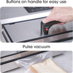 Vesta Precision Vac'n Seal Pro I Vacuum Sealer - Smart Seal Design, Full Speed Operation, Effortless Heavy Workload, Patented Cutter Box Bags, Designed and Serviced in USA