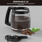 12-Cup Coffee Pot Replacement Compatible with Cuisinart Coffee Maker Models SS-12, SS-15, SS-16, DCC-1100BK, DCC-1200, DCC-2650, CHW-12P1, DGB-400, DGB-550BK, DGB-550BK1, DGB-625BC and DGB-700BC