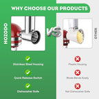 Stainless Steel Slicer Shredder Attachment for KitchenAid Stand Mixer,Includes Cheese Grater,Grinding Powder,Vegetable Slicer Shredder for Kitchenaid cheese grater attachments with 4 Blades by HOZODO