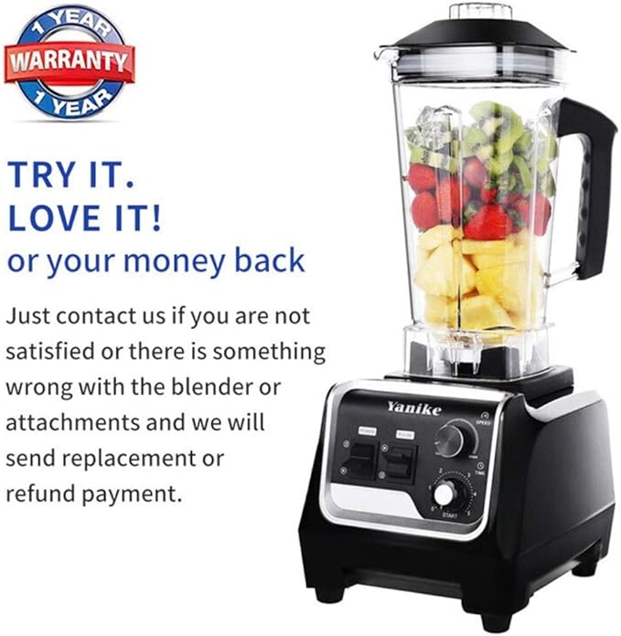 Professional Countertop Blender, 2200W High Power Commercial Blender for Shakes and Smoothies with 70Oz BPA Free Container, Built-in Timer Smoothie Maker Mixer for Crushing Ice, Frozen Dessert