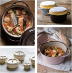 Vermicular Oven Pot | Non-Toxic Enameled Cast Iron Pot | 18cm (1.8 Qt) | Oven-safe | Induction-compatible | Dutch Oven | Made in Japan | Serves 1-2 | Matte Black