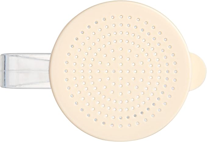 Restaurantware RW Base 10 Ounce Clear Plastic Dredge Spice Shaker 1 Reusable Dry Rub Shaker - Includes Beige Perforated Lid With Handle Clear Polycarbonate Spice Shaker For Fine Seasonings