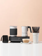 SEVEN&ME Fancy coffee machine semi-automatic home office travel milk frother all-in-one machine Mocha pot Italian electric milk frother coffee maker