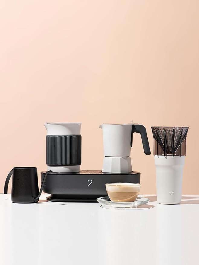 SEVEN&ME Fancy coffee machine semi-automatic home office travel milk frother all-in-one machine Mocha pot Italian electric milk frother coffee maker