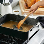 KitchenAid Hard Anodized Roasting Pan/Roaster with Removable Rack, 13 Inch x 15.75 Inch - Matte Black