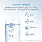 AQUA CREST Coffee Water Filter, Compatible with De'Longhi® Filter, DLS C002 De'Longhi® Water Filter, ECAM/EPAM/ETAM All Series, EC680, 2 Packs