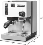 Rancilio Silvia Espresso Machine with PID | Pre-Infusion | Shot Timer | 2L (White)