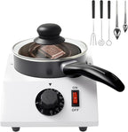 2026 Upgrade Chocolate Melting Machine, 1L Chocolate Melting Pot with Candy Dipping Tools,Electric Chocolate Tempering Machine for Chocolate,Candy,Butter Making Warming Coffee Milk Wine (40W, 110V)