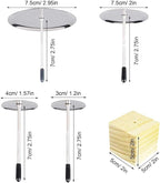 Cake Flower Nail Lifters Set - Stainless-Steel Baking Tools,6 Pcs,Icing Flowers Decoration