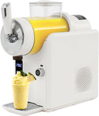 5 Preset Slushie Machine & Ice Cream Maker, 185W Commercial Slushie Maker for Ice Cream, Milkshakes & Cocktails, 61oz Capacity Slushy Machine with LED Display (Beige, 1.8L)