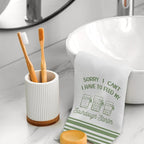 Funny Sourdough Baking Kitchen Towels, Gifts for Sourdough Bakers Tea Dish Towels for Kitchen, Baking Lover Gifts Decorative Hand Towels, 16x24 Inch Pink Green