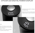 Electric Salt and Pepper Grinder Set with LED Power Display,Larger Capacity Salt and Pepper Shakers Set Rechargeable Electric with Flexible Coarsenes,LED Light,One Hand Operation for Kitchen