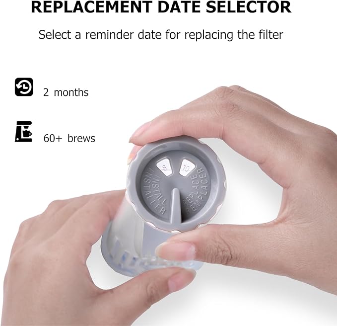 Keurig Starter Kit Replacement for K-Classic, K-Express, K-Slim, K-Iced, and Keurig 2.0 Brewers with Tall Side Reservoir over 8’’ (Includes Filter Holder and 2 Replacement Water Filters)