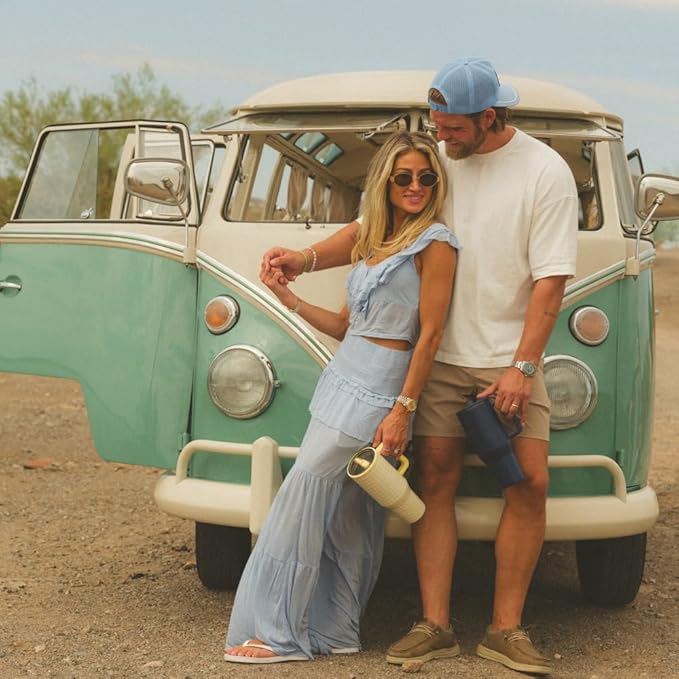 HydroJug Traveler - 32 oz Water Bottle with Handle & Flip Straw - Fits in Cup Holder, Leak Resistant Tumbler-Reusable Insulated Stainless Steel & Rubber Base - Gifts for Women & Men, Midnight