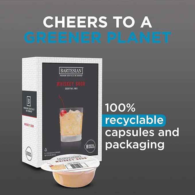 Bartesian Candyman Margarita Cocktail Capsules for Cocktail Machine – Home Bar Mixology Cocktails Mix Capsule Set To Use With the Bartesian Premium Cocktail Drink Maker Machine – Pack of 16