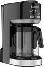 BLACK+DECKER Dual Brew 14-Cup Carafe Single Serve Coffee Maker with Auto-Clean Function, Compact Design, K-Cup & Reusable Ground Filter Compatible with 70 oz. Water Reservoir & Fast Brew Technology
