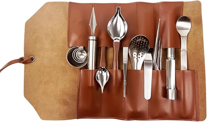 DUEBEL Professional Chef Plating Kit, 12 Piece Culinary Plating Set, Stainless Steel (12 Piece)