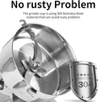 Grain Mill Grinder Electric Flour, 2000g Corn Fine Powder Rice Grinder Wheat Mill for Home Kitchen Commercial Stainless Steel Spice Food Pepper Coffee Beans (Swing Type)