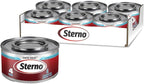Sterno Fuel Cans - 4-Hour Burn, (24-Pack) Chafing Dish Fuel Can Burners for Food Warmer, Chafer Fuel Canned Heat, Safe Heat