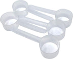50 mL (50 CC | 1.69 Oz.) Long Handle Scoop for Measuring Coffee, Pet Food, Grains, Protein, Spices and Other Dry Goods (Pack of 5)