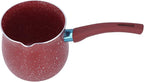 butter warmer Pan, Non Stick Milk Pan Mini Coffee Pot Saucepan Lightweight Kitchen Cooking Pot Aluminium Alloy Saucepan Cooking Pots Pot Stone Pot(red)