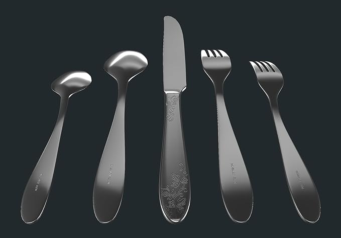 Modern Silverware Set, 18/10 Stainless Steel Flatware, Mirror Finish, Dishwasher Safe, Elegant Cutlery for Home and Dining, Built to Last (30-Piece, Imperial)