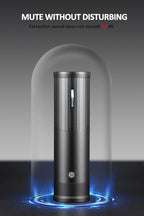 Electric Coffee Grinders, Portable Burr Grinder Capacity 50g w/Magnetic Cover,External Adjustable Setting, Aluminum Alloy Body, 800mAh Battery(Stand not Included) Black