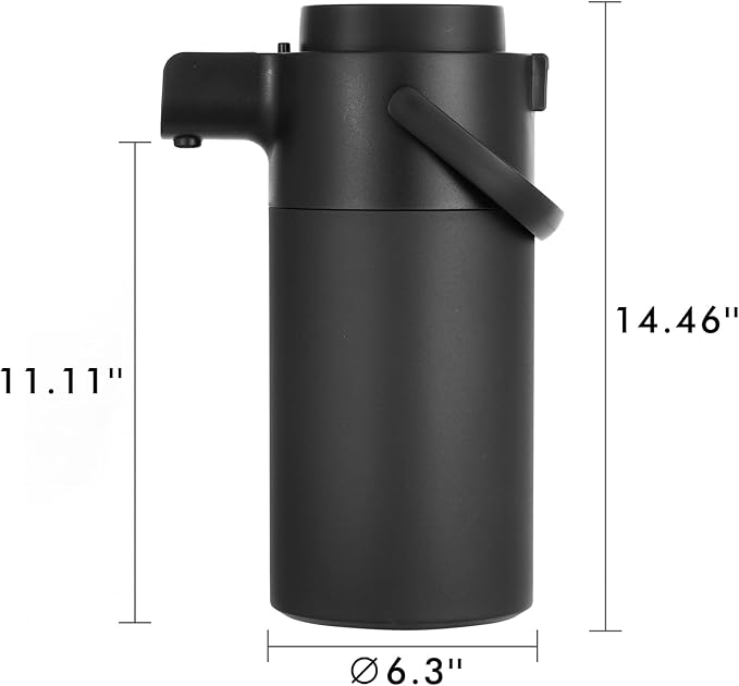 Tiken Airpot Coffee Dispenser with Pump - Coffee Carafes for Keeping Hot - Beverage Dispenser - 135oz/4L Thermal Coffee Carafe for Hot Liquids - Stainless Steel Insulated Coffee Thermos Carafe