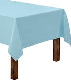 Gee Di Moda Rectangle Tablecloth - 60 x 102 Inch Baby Blue Table Cloth for 6 Foot Rectangle Table - Heavy Duty Washable Fabric - for 6 Ft Buffet Table, Holiday Party, Dinner, Wedding & Baby Shower