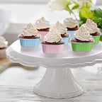 Aoriher 150 Pieces 10 oz Mini Cake Pans with Lids Aluminum Foil Baking Cups Square Disposable 4" x 4" Large Cupcake Cups Baking Tins for Kitchen Brownie Pudding Desserts Holders(Pink Blue Green)