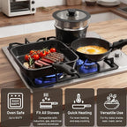 KIKCOIN Ceramic Nonstick Pots and Pans Set - Cookware Set with Detachable Handle - 25 Pack Stackable Cooking Set for RV Kitchen, with Frying Pans, Steamer - Induction/Dishwasher/Oven Safe, PFOA Free