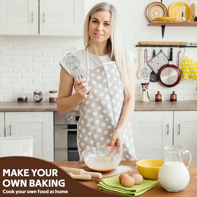 Egg Separator,Stainless Steel Egg Yolk White Separation Tool Long Handle Egg White Separator Kitchen Utility Gadget Cooking Baking Tools-Brown