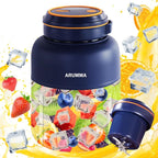 Portable Smoothie Blender for Smoothies & Shakes 43oz 1300ML USB Charging Cordless Powerful Blades Blending Portable Juice Cup Blender for Small Ice Fruit Vegetable Crush Kitchen Gym Outdoor