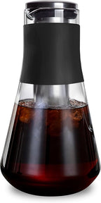 AGOGO Cold Brew Iced Coffee Makers with Metal Filters Silicone Non-slip Grip Carafe 1600ml
