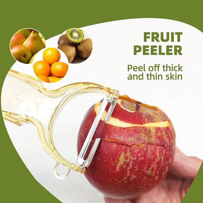 Trez Treamer 3-Pack Vegetable Peelers for Kitchen,Safe Veggie Peeler Set for Potato Apple Carrot Fruit Zucchini Cucumber Peeler Sharp Potatoes Peelers Bulk with Non-Slip Handle (3, Pink/Blue/Yellow)