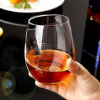 Taurus Stemless Wine Glass 20 Oz - Zodiac Birthday Gifts for Women Men, Golden Cup, Constellation Tumbler, Astrology Gift