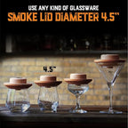 Whiskey Cocktail Smoker Kit with Torch, Old Fashioned Syrup & 8 Flavors Wood Chips - Premium USA Oak Smoker - Old Fashioned Smoker Kit - Bourbon Gifts for Men (with Butane)