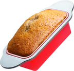 Boxiki Kitchen Premium Non-Stick Silicone Bread Loaf Pan, 9x5 Inches – Heavy-Duty Steel Frame, Non-Toxic, BPA & PFOA Free – Perfect for Pound Cakes, Breads, & More.