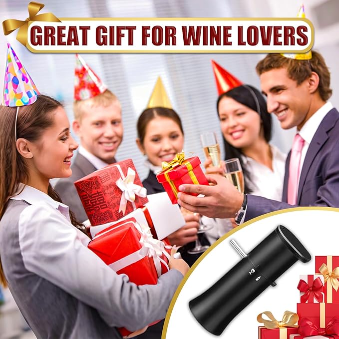 Vacuum Wine Dispenser, Multifunctional Wine Aerator, Wine Preservation System, Switchable Decanter & Wine Storage Function, Wine Accessories Gift for Wine Lovers, No Power & Consumables Required