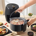 Air Fryer Basket, Steamer Basket for Instant Pot, 304 Stainless Steel Mesh Basket for Instant 6Qt 8Qt Air Fryer, Air Fryer Accessory 8 inch Basket with Handle