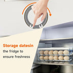 2PCS Deviled Egg Containers With Lid, (Set of 2), PET Clear Deviled Egg Platter With Handle For 48 Eggs, Fridge Stackable Storage Deviled Eggs Tray Carrier, For Camping, Easter, Christmas Thanksgiving