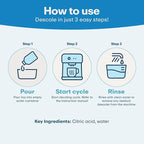 Descaling Solution Compatible with Nespresso Vertuo | Free Cleaning Cloth | 12 Month Supply | Made in the USA | Descaling Kit for all Nespresso Machines | 32 Oz | Coffee Machine Cleaner and Descaler