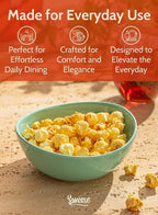 Sweese 18 oz Porcelain Bowls Set - 6 Inch, Set of 6, Multi-Color for Cereal, Soup, Salad - Microwave Dishwasher Safe