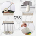 COOK WITH COLOR Silicone Cooking Utensils, Kitchen Utensil Set, Easy to Clean Silicone Kitchen Utensils, Cooking Utensils for Nonstick Cookware, Kitchen Gadgets Set, 10 Pieces, Brown